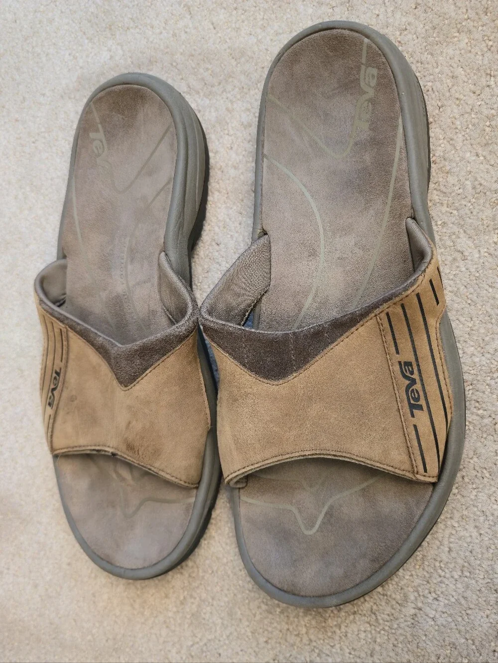 TEVA 1002120 JETTER MENS SIZE 11 SANDAL SHOES BROWN Langdon